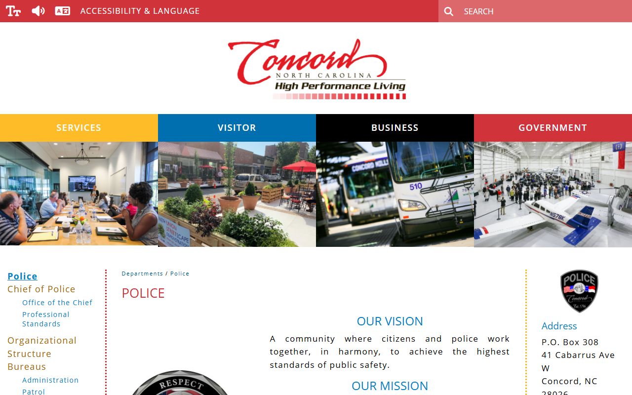 Concord Police Department resources for Concord recent arrests