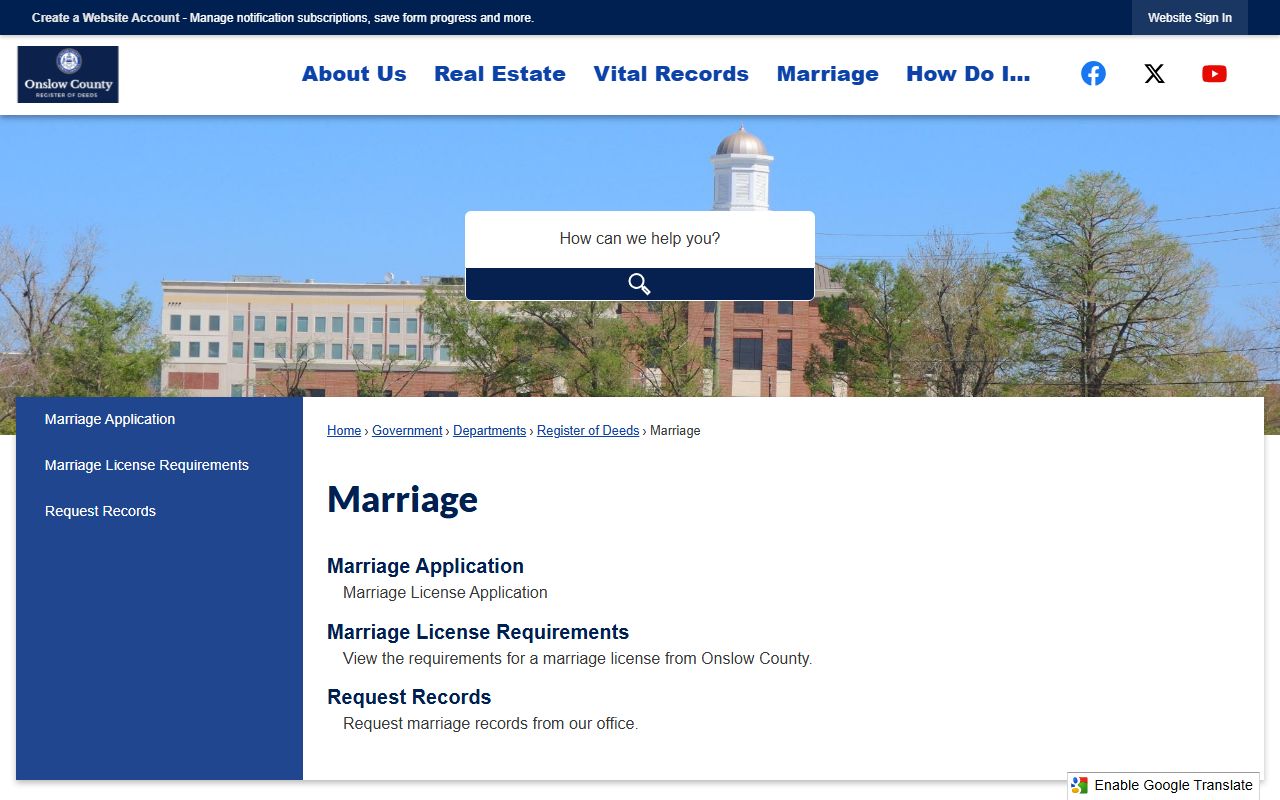 Onslow County Sheriff's Office resources for Jacksonville recent arrests and booking records