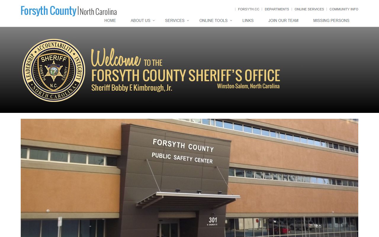 Forsyth County Sheriff's Office Winston-Salem recent arrests inmate search