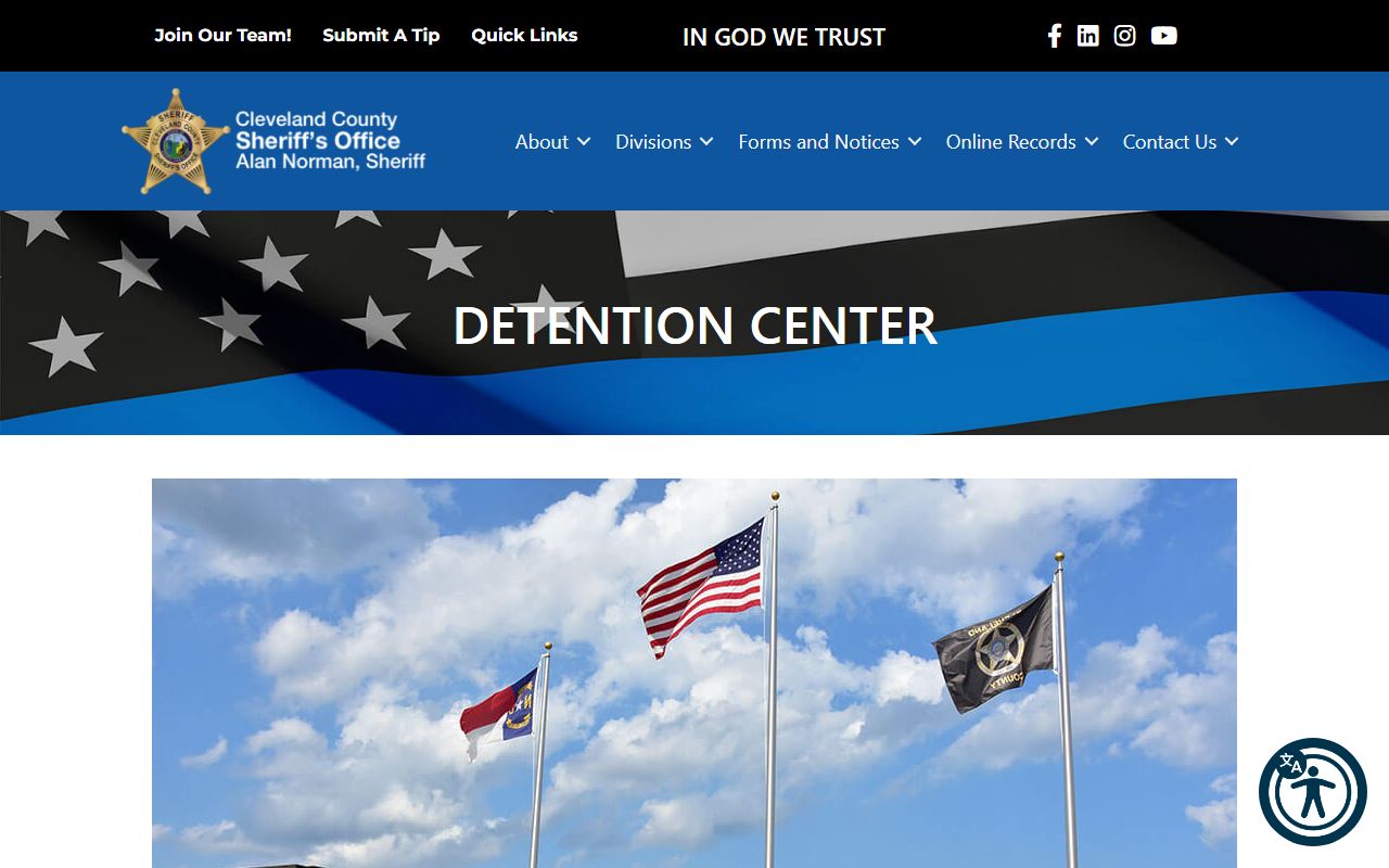 Cleveland County Sheriff detention center for recent arrests