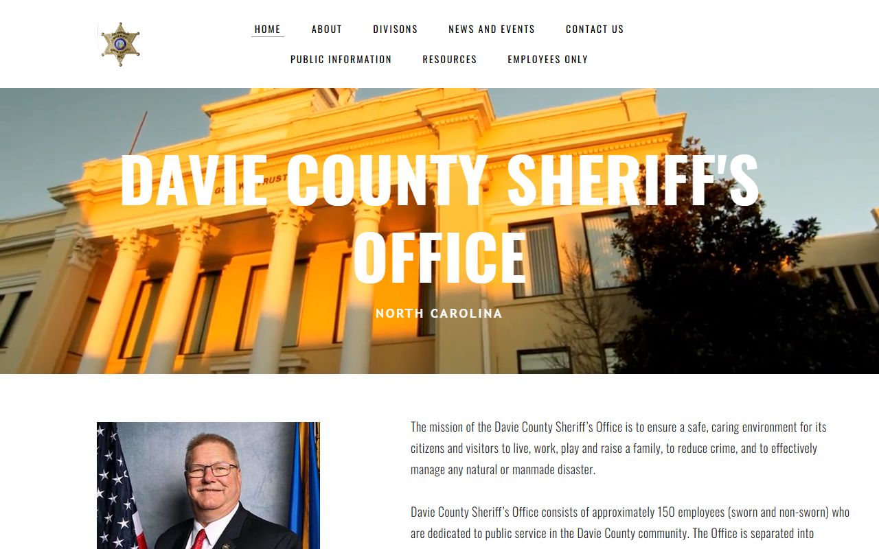 Davie County Sheriff Office detention center for recent arrests