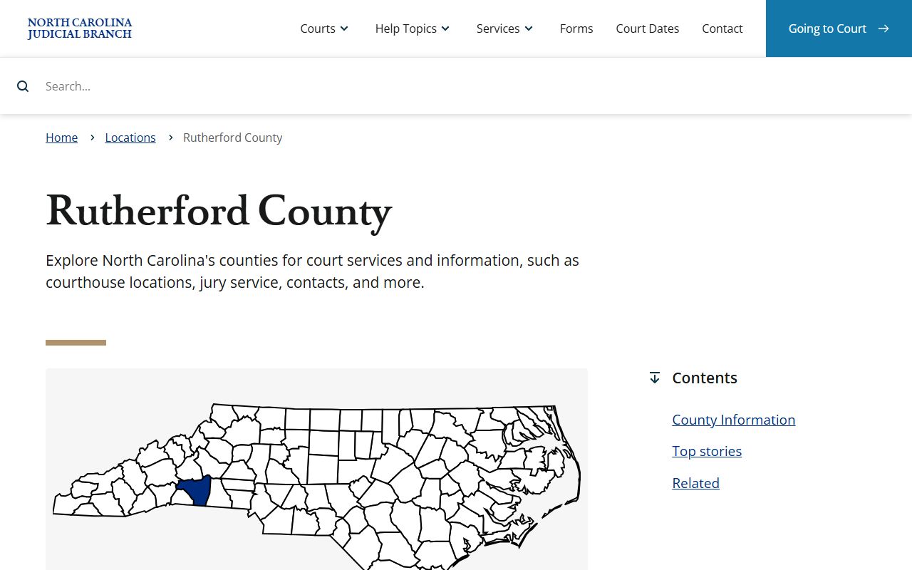 Rutherford County Clerk of Court recent arrest records in Rutherfordton NC