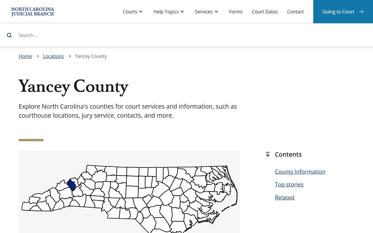 Yancey County Sheriff and Clerk of Court resources for recent arrest records in Burnsville NC
